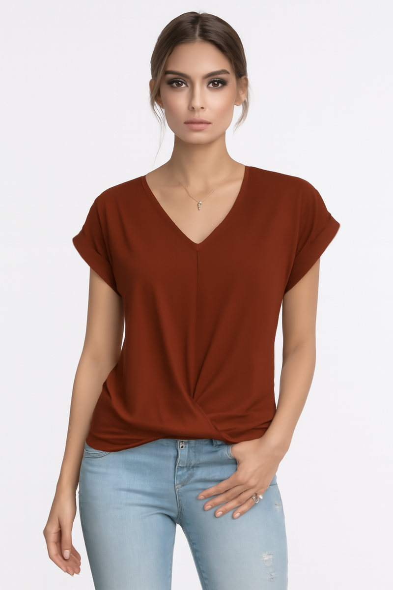 Casual V-hals T-shirt voor elke dag – Sophie