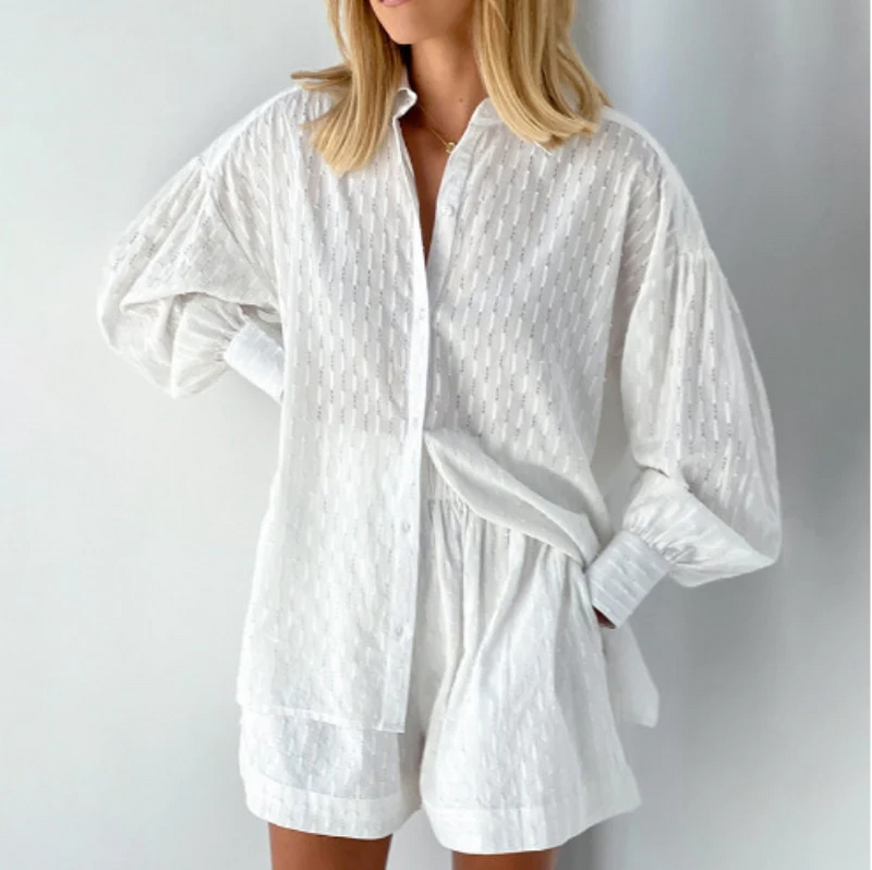 Twee-delige dames set met comfortabele pasvorm – Mireille