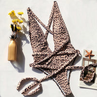 Luipaard Bikini Verstelbare Top Luxe Pasvorm – Solenya