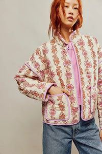 Dames gewatteerde jas boho stijl licht en uniek – Felyra