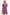 V-hals midi jurk met levendige print – Hilenya