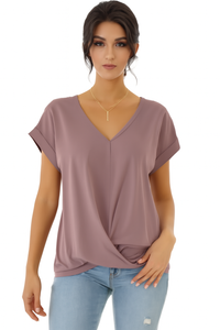 Casual V-hals T-shirt voor Dames – Zoë
