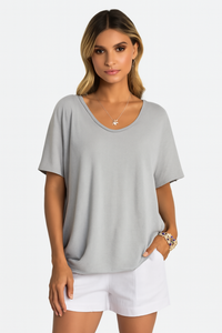 Comfortabel casual dames T-shirt met losse pasvorm – Elise