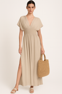 Zomerjurk Hoge Taille Losse Pasvorm Maxi – Tara