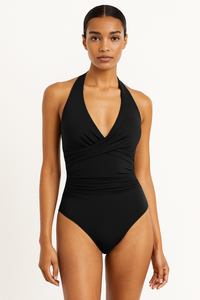 Badpak Dames Hoge Taille Push Up Elegant Zwemkleding - Noor