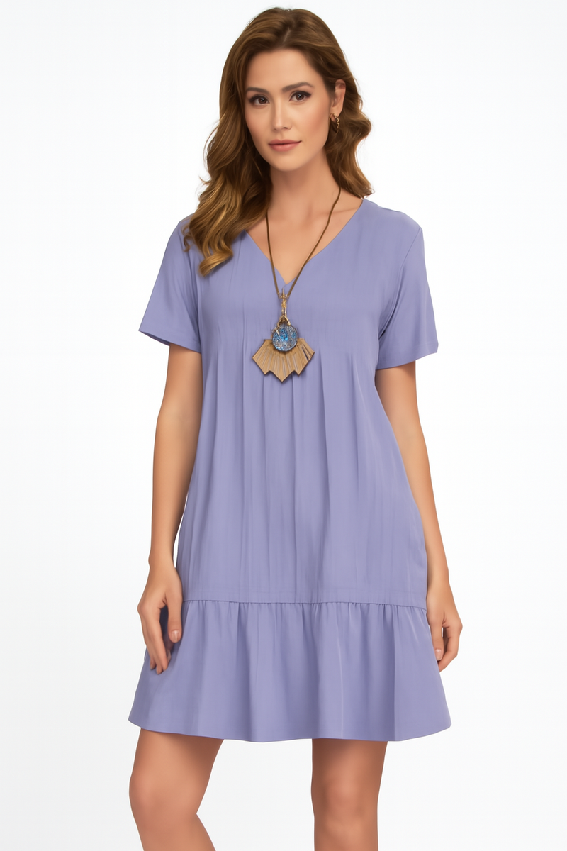 Casual Zomerjurk met V-hals voor Dames – Tessa
