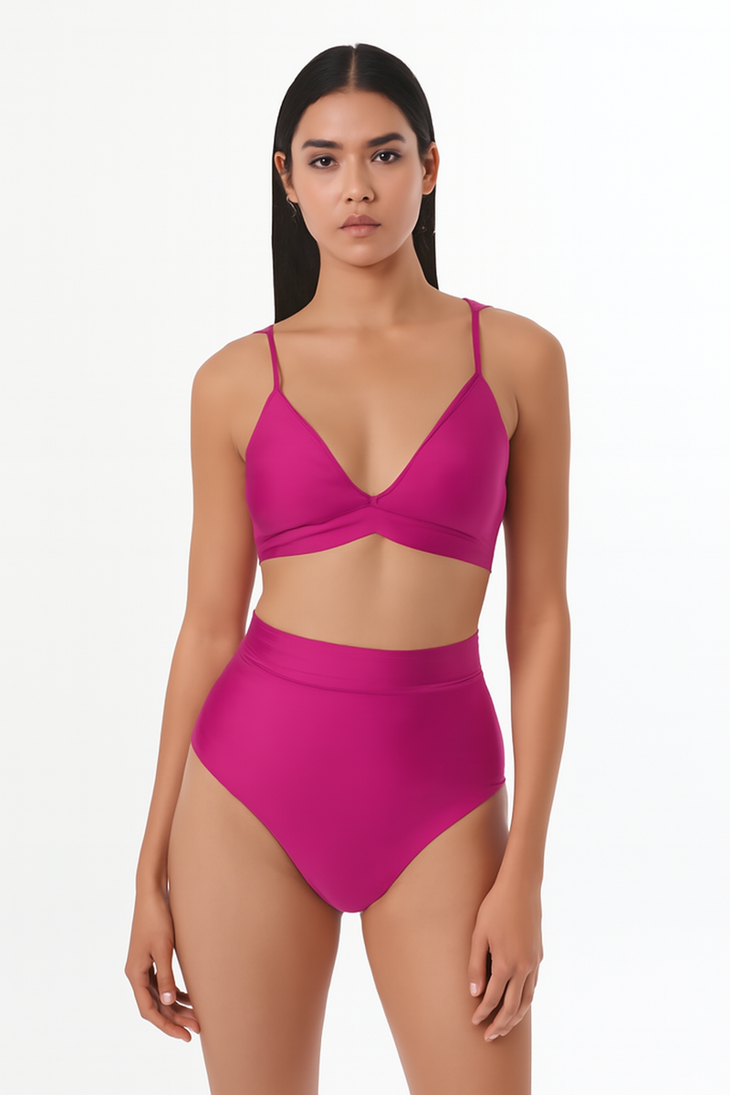 Bikini dames hoge taille voorgevormd comfortabel flatterend – Roselyn