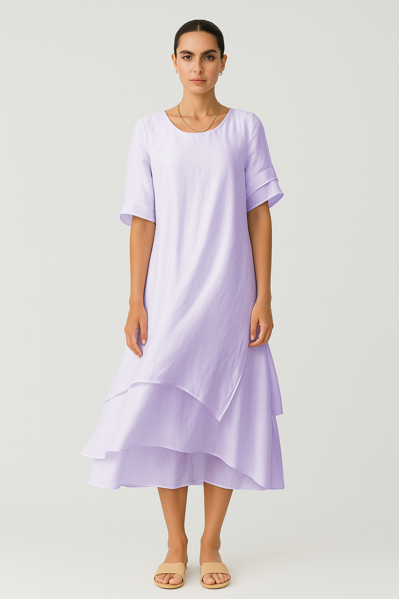 Ademende katoenen dames zomerjurk tijdloze elegantie – Mila