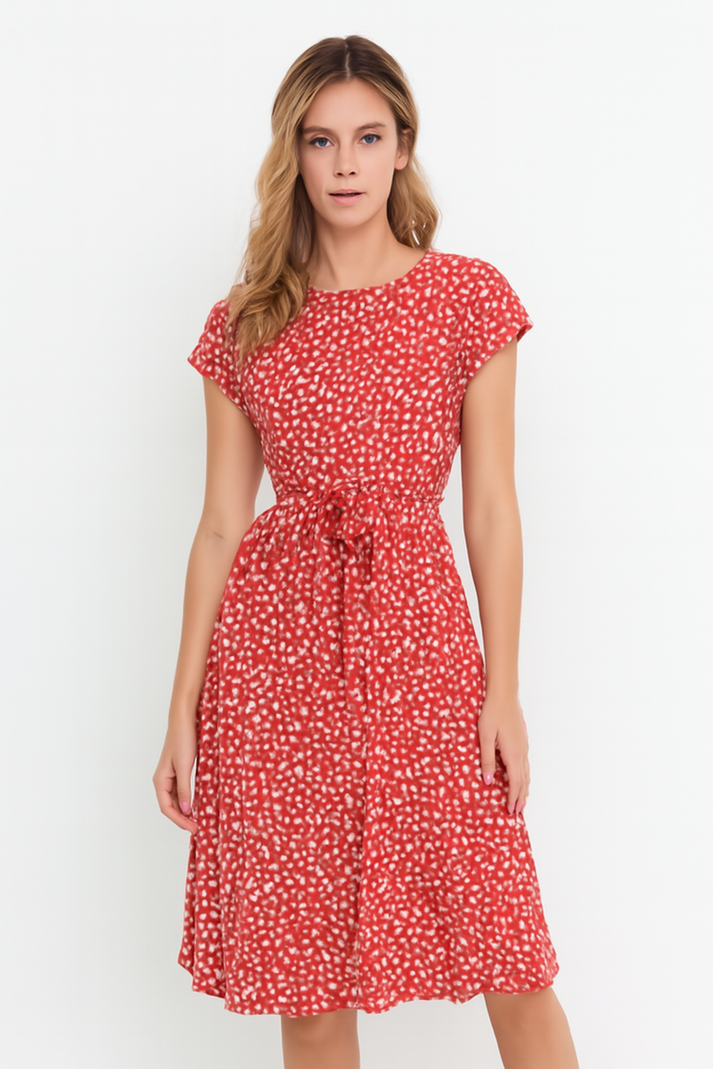 Bloemenjurk met romantische snit en flair – Isabelle