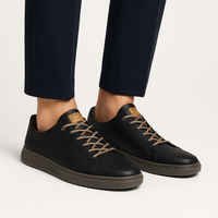 Heren Executive Leren Sneakers voor Casual Winterlook – Omen