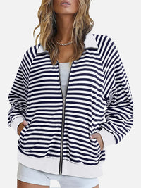 Dames sweater met rits en zachte stof – Eveline