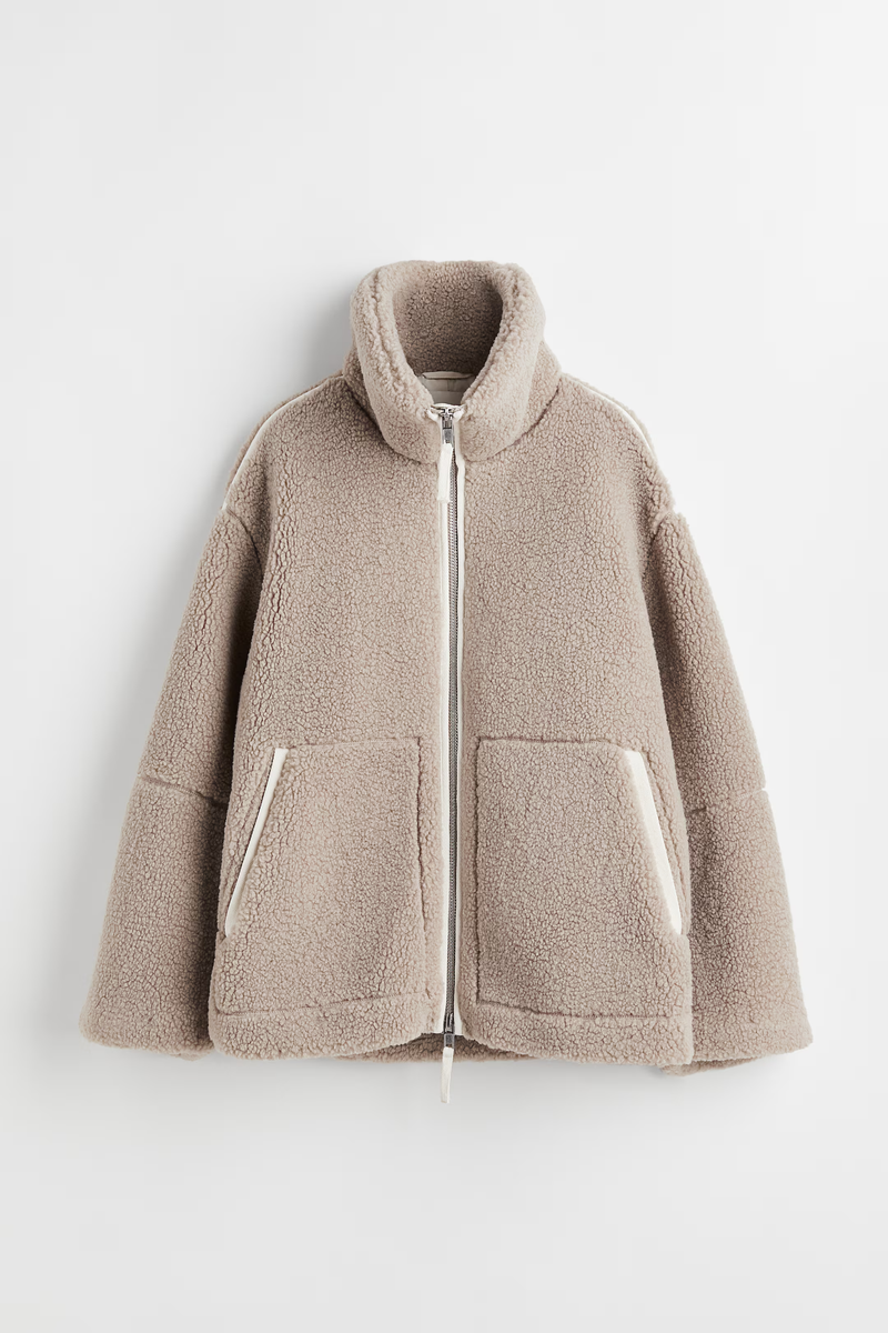 Dames teddy jas alpaca fleece warm en licht – Solaya