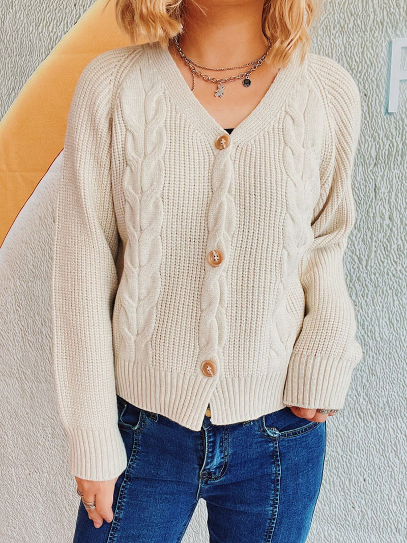 Stijlvol V-hals vest met knoopsluiting – Sophie