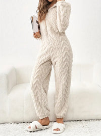 Comfortabele fleece jumpsuit met warme pasvorm – Sophie