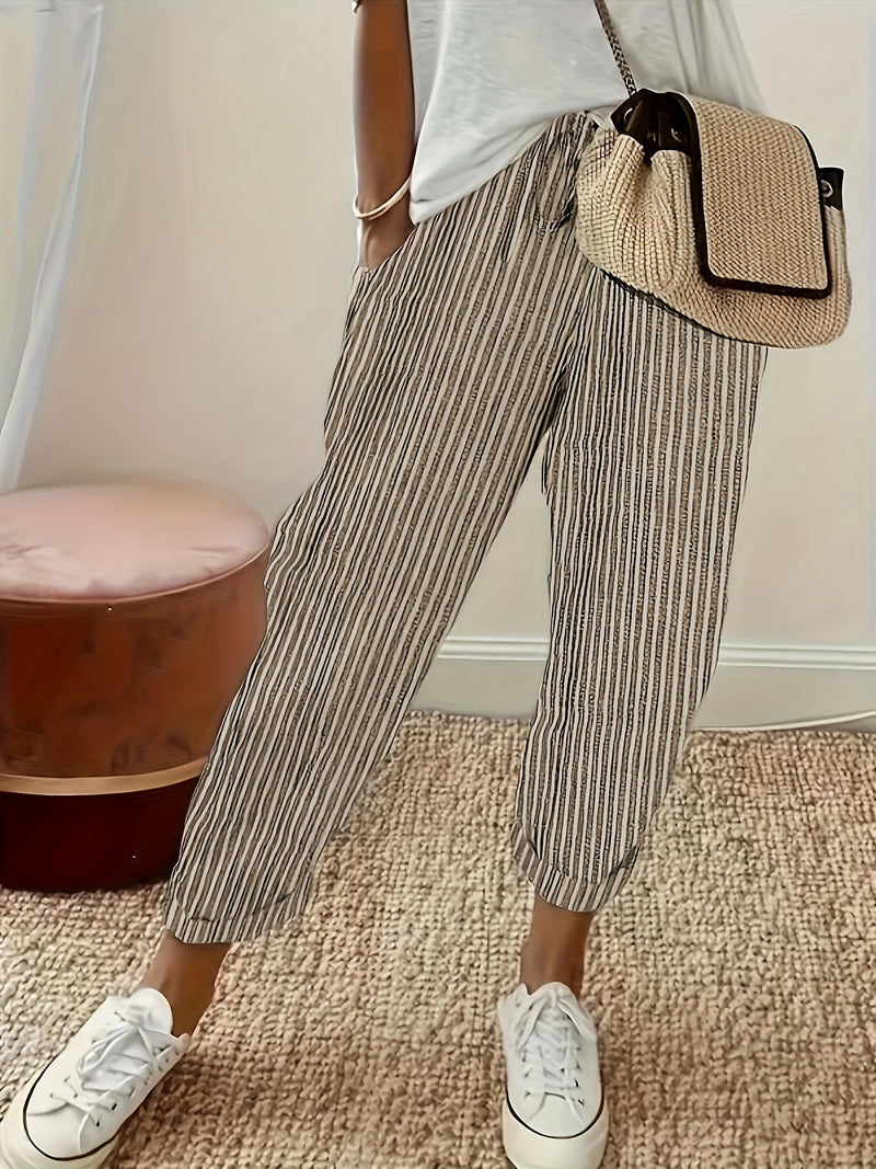 Norah Stijlvolle Gestreepte Broek – Voel de Zomerbries