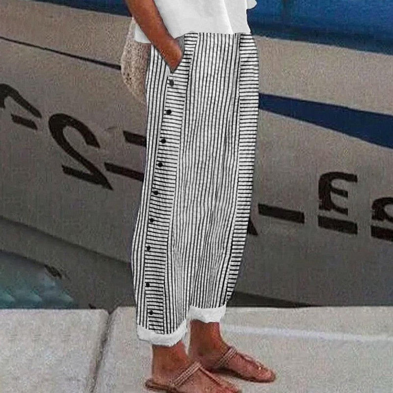 Linnen damesbroek met comfort en stijl – Nordee