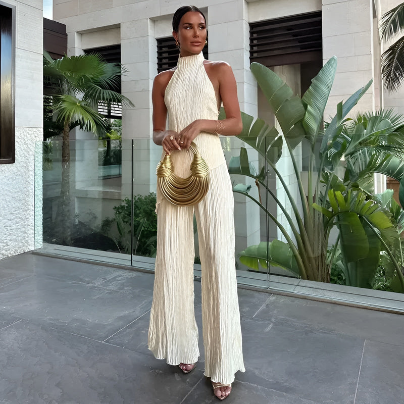 Zomerse dames set met top en elegante broek – Alivya