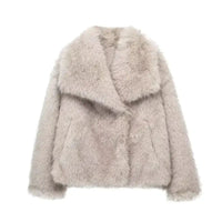 Stijlvolle Faux Fur Jas voor Winter – Macy