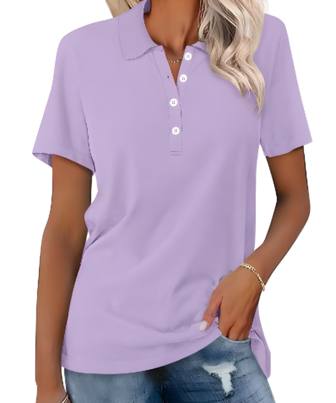 Dames poloshirt duurzaam comfortabel stijlvol veelzijdig – Zephira