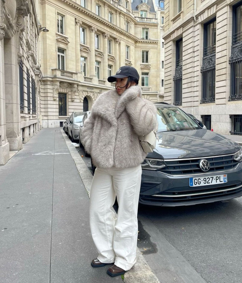 Stijlvolle Faux Fur Jas voor Winter – Macy