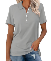 Dames poloshirt duurzaam comfortabel stijlvol veelzijdig – Zephira