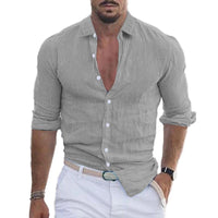 Casual Effen Overhemd Heren Lange Mouw – Elias