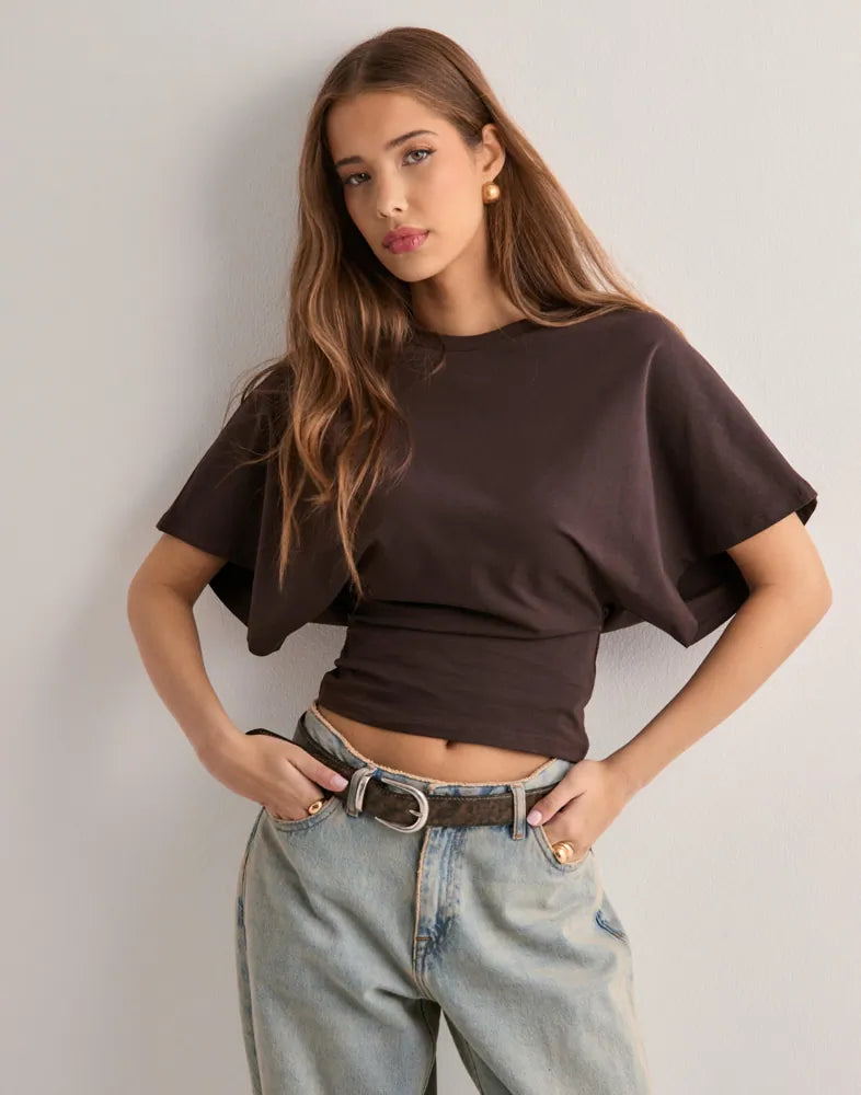 Dames top met taille-accent en moderne pasvorm – Elvira