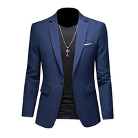 Heren slim-fit blazer met één knoop – Nicolas