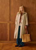 Dames trenchcoat licht oversized lentejas stijlvol – Elinora