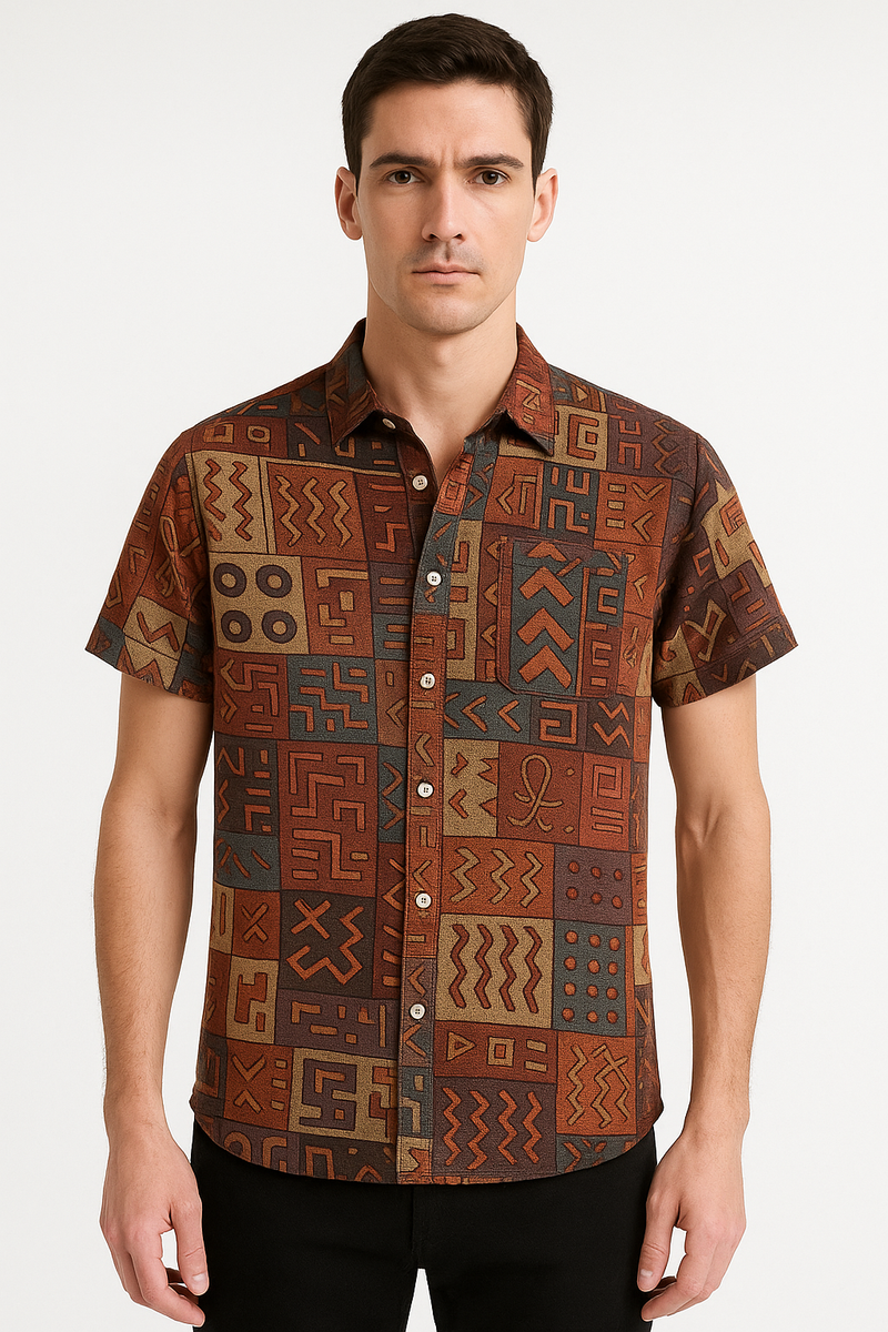 Zomers herenoverhemd met bloemenprint – Olivier
