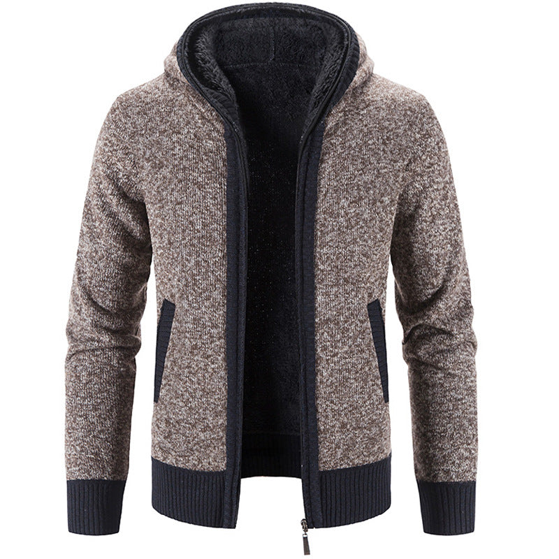 Dik gebreid heren vest met rits – Alexander