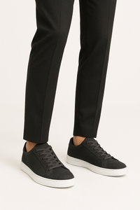 Heren Textuur Camo Leren Casual Sneakers - Textur