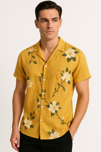 Heren Hawaii-overhemd met vintage bloemenprint – Luca