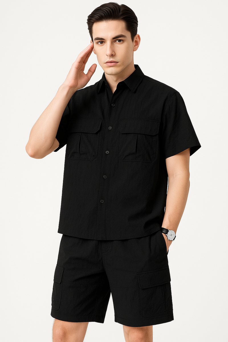 Japanse Heren Set – Streetwear Comfort in Zacht Design – Noyuro