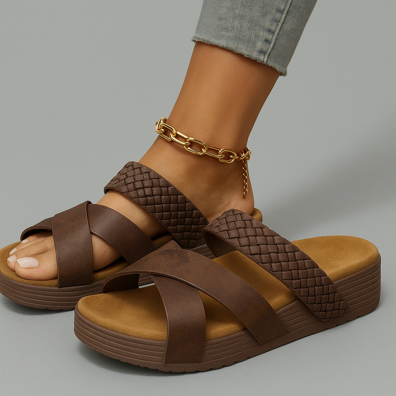 Comfort sandalen dames voetondersteuning licht ademend - Flore