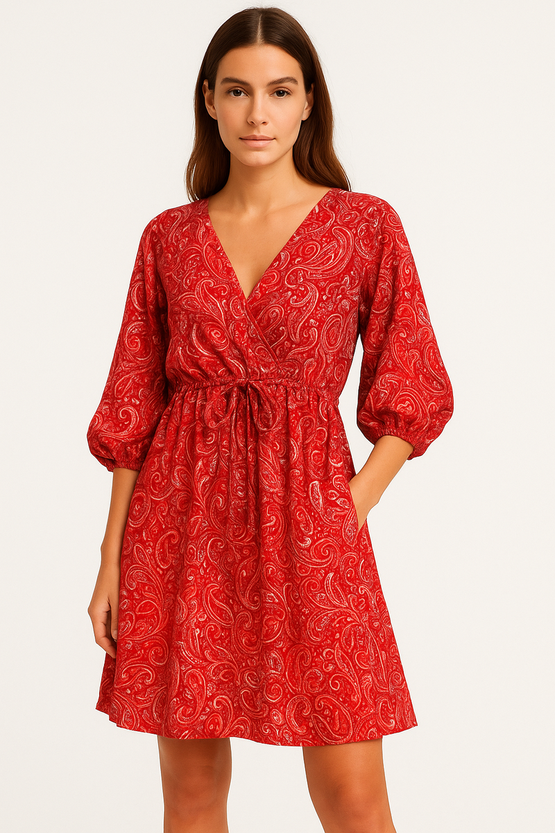 Florale dames zomerjurk elegant luchtig stijlvol - Elfrida