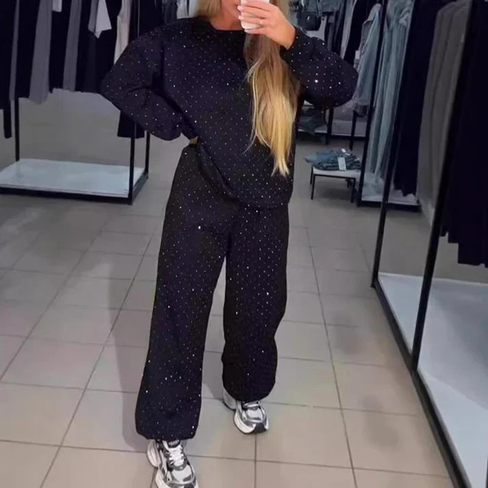 Glitter Joggingpak Dames Comfortabel en Stijlvol - Chantal