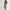 Denim camisole jurk met U-hals en pasvorm – Celviera