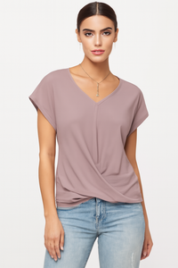 Zomers T-shirt met sweetheart halslijn – Julia