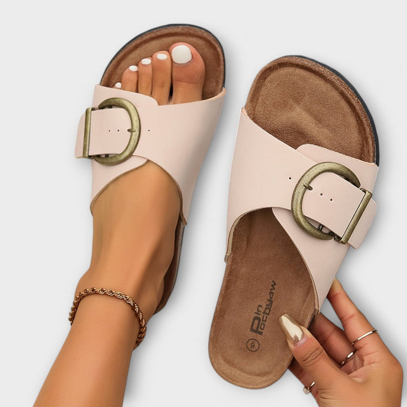 Ergonomische dames sandalen met verstelbare gesp – Nolia