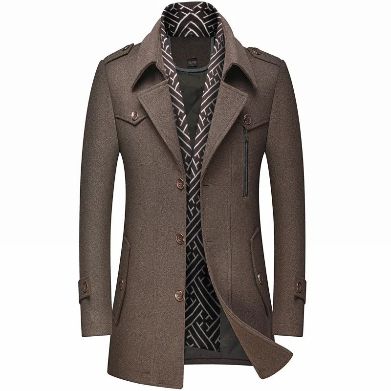 Stijlvolle heren trenchcoat met klassieke pasvorm – Ruben