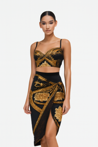 Bohemian Push-up Zwemkleding met Cover-up voor Verfijnde Strandlook – Solviera