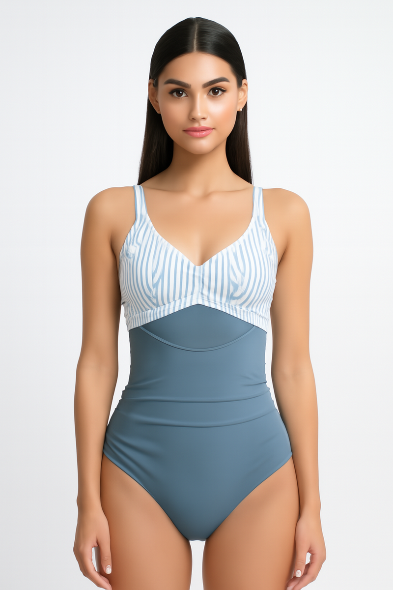 Corrigerend Monokini Badpak met Verstevigde Taille – Alverina