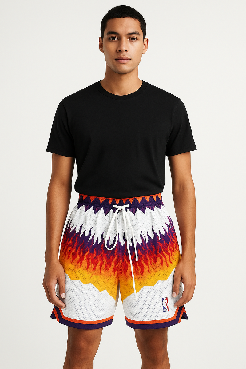 Heren Retro Basketbalshorts met Vintage Stijl – Kevin