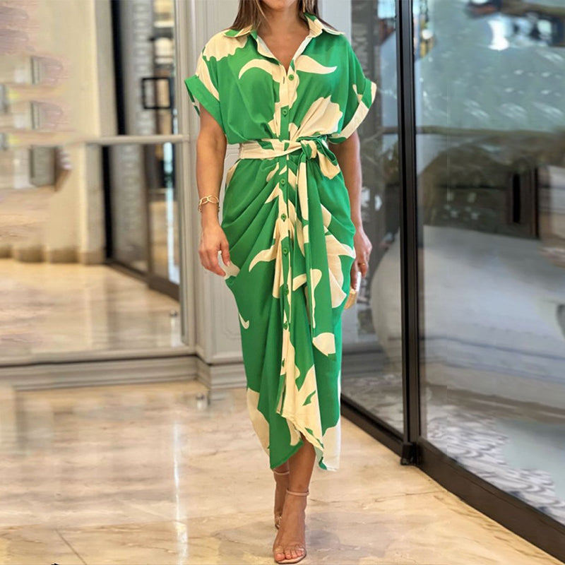 Wikkel Maxi Jurk met Vloeiend Silhouet en Comfort – Amara