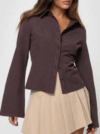 Elegant Blouse - Vesper Pinstripe